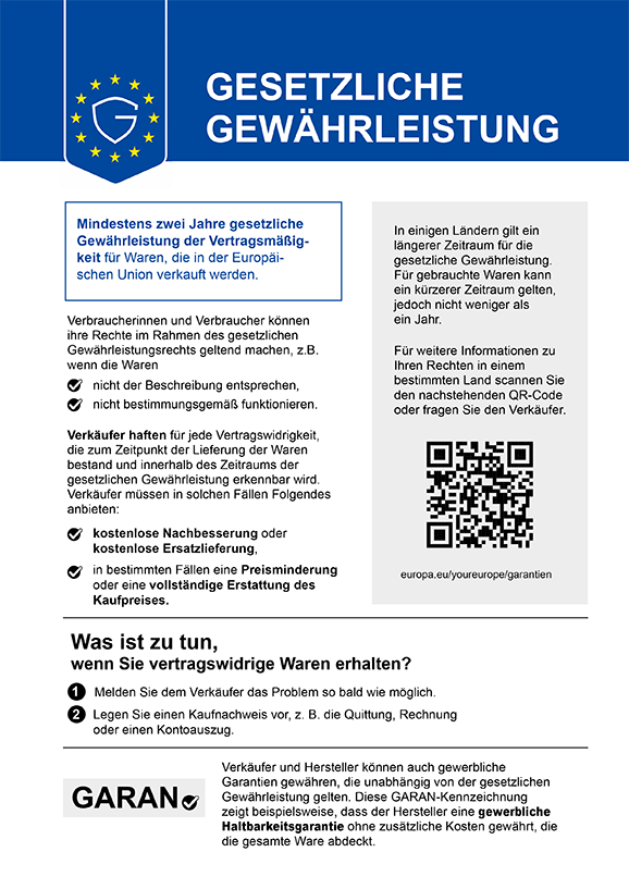 Gesetzliche Gewährleistung