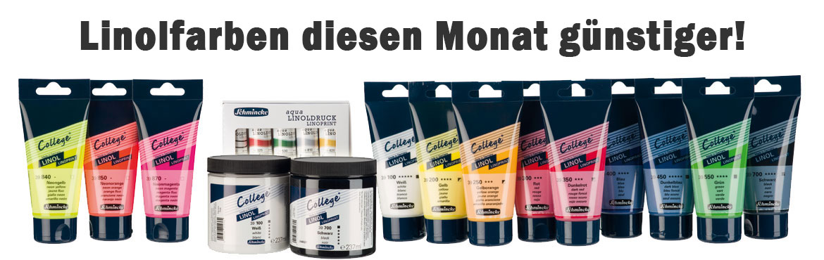 Alle Linolfarben im Februar günstiger