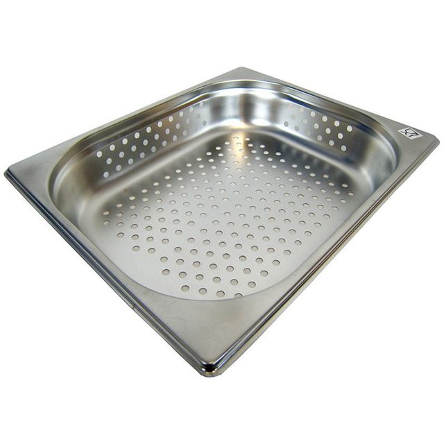 200 mm Tiefe mit GELOCHT günstig GN Behälter Gastronorm 1//2 Edelstahl 65 mm