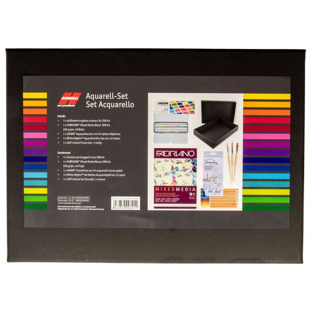 Aliotech Aquarell-Dose Mit 24 Halben Näpfchen – Praktisch Für Unterwegs