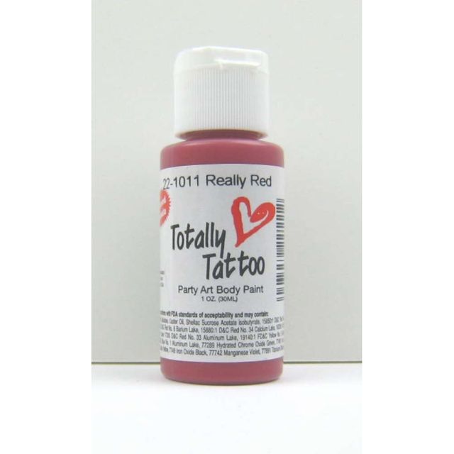 Badger Really Red (Rot) Body Paint 30ml 221011 Tattoo Airbrush Farbe